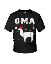 Grandmother Llama Oma Grandma Youth T-Shirt tile