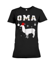 Grandmother Llama Oma Grandma Premium Fit Ladies Tee tile