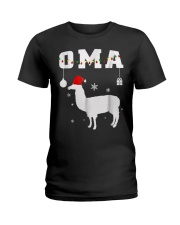 Grandmother Llama Oma Grandma Ladies T-Shirt tile