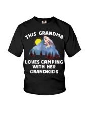 Grandmother This Grandma Loves Camping Youth T-Shirt tile