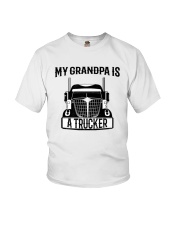 Grandfather My Grandpa Is A Trucker Youth T-Shirt tile