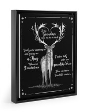 Grandmother Christmas I Love You So Much Floating Framed Canvas Prints Black tile