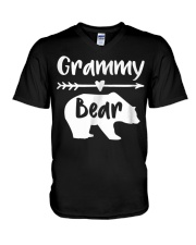 Grandmother Grammy Bear Gift For Grandma V-Neck T-Shirt tile