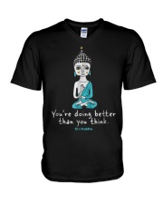 Grandmother You Are Doing Better Than You Think V-Neck T-Shirt tile