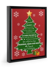 Grandmother Christmas Love Grandma Floating Framed Canvas Prints Black tile