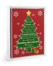 Grandmother Christmas Love Grandma Floating Framed Canvas Prints White tile