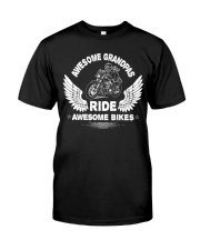 Grandfather Retro Biker Grandpa Rides Motorcycle Classic T-Shirt tile