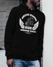 Grandfather Retro Biker Grandpa Rides Motorcycle Hooded Sweatshirt apparel-hooded-sweatshirt-lifestyle-front-19