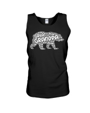 Grandfather Great Grandpa In Silhouette Bear Unisex Tank tile
