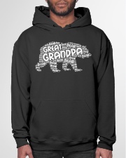 Grandfather Great Grandpa In Silhouette Bear Hooded Sweatshirt garment-hooded-sweatshirt-front-03