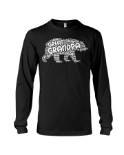 Grandfather Great Grandpa In Silhouette Bear Long Sleeve Tee tile