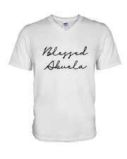 Grandmother Blessed Abuela V-Neck T-Shirt tile