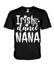 Grandmother Irish Dance Nana Green Shamrock V-Neck T-Shirt tile