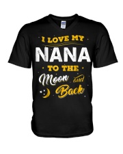Grandmother I Love My Nana To The Moon And Back V-Neck T-Shirt tile