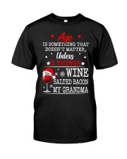 Grandmother Christmas Age Is Doesn't Matter Classic T-Shirt tile