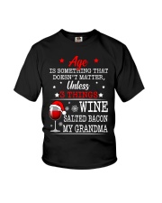 Grandmother Christmas Age Is Doesn't Matter Youth T-Shirt tile