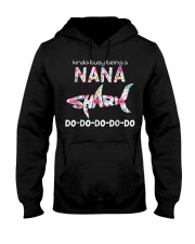 Grandmother Kinda Busy Being A Nana Shark Hooded Sweatshirt tile