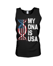 My DNA Is USA Unisex Tank tile
