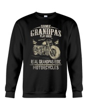 Grandfather Real Grandpas Ride Motorcycle Biker Crewneck Sweatshirt tile
