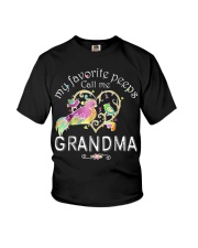 Grandmother My Favorite Peeps Call Me Grandma Youth T-Shirt tile
