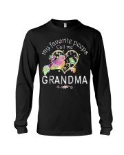 Grandmother My Favorite Peeps Call Me Grandma Long Sleeve Tee tile