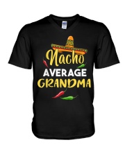 Grandmother Nacho Average Grandma V-Neck T-Shirt tile