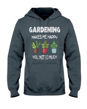 Grandmother Gardening Makes Me Happy Hooded Sweatshirt front
