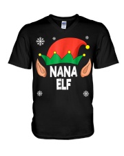 Grandmother Matching Family Christmas V-Neck T-Shirt tile