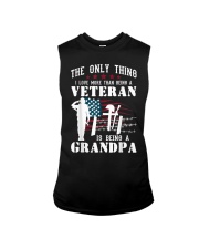 Grandfather Veteran Grandpa Sleeveless Tee tile