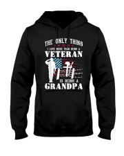 Grandfather Veteran Grandpa Hooded Sweatshirt front