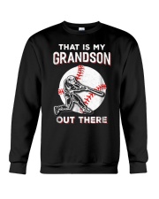 Grandfather That S My Grandson Out There Baseball Crewneck Sweatshirt tile