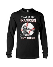 Grandfather That S My Grandson Out There Baseball Long Sleeve Tee tile