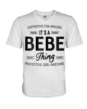 Grandmother It S A Bebe Thing V-Neck T-Shirt tile