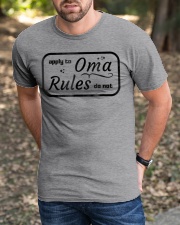 Grandmother Rules Oma Silly Humor Classic T-Shirt apparel-classic-tshirt-lifestyle-front-52