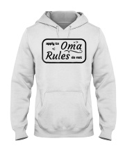 Grandmother Rules Oma Silly Humor Hooded Sweatshirt tile