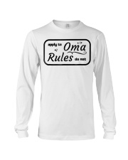Grandmother Rules Oma Silly Humor Long Sleeve Tee tile