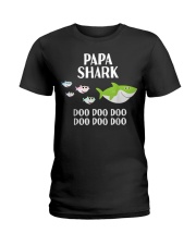 Grandfather Papa Shark Doo Doo Ladies T-Shirt tile