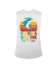 Grandfather Shark Doo Doo Doo Sleeveless Tee tile