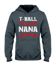 Grandmother T Ball Nana Grandma Baseball Hooded Sweatshirt front