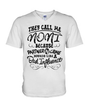 Grandmother They Call Me Noni V-Neck T-Shirt tile