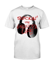 Grandfather Music Lover Rocking Grandpa Life Premium Fit Mens Tee tile