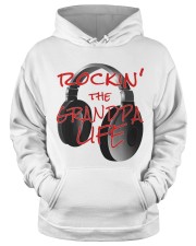 Grandfather Music Lover Rocking Grandpa Life Hooded Sweatshirt apparel-hooded-sweatshirt-lifestyle-front-34