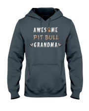 Grandmother Pitbull Grandma Hooded Sweatshirt front