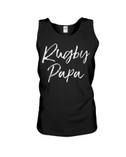 Grandfather Rugby Papa For Men Grandfather Unisex Tank tile