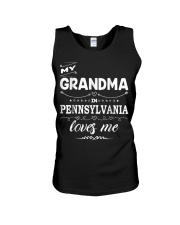 Grandmother My Grandma In Pennsylvania Loves Me Unisex Tank tile