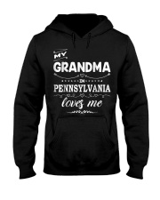 Grandmother My Grandma In Pennsylvania Loves Me Hooded Sweatshirt tile