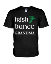 Grandmother Of Irish Dancer Grandmother Feis Gift V-Neck T-Shirt tile