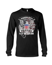 Grandmother Veteran Never Underestimate Long Sleeve Tee tile