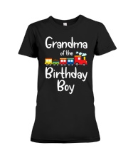 Grandmother Railroad Birthday Boy Premium Fit Ladies Tee tile