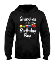 Grandmother Railroad Birthday Boy Hooded Sweatshirt tile